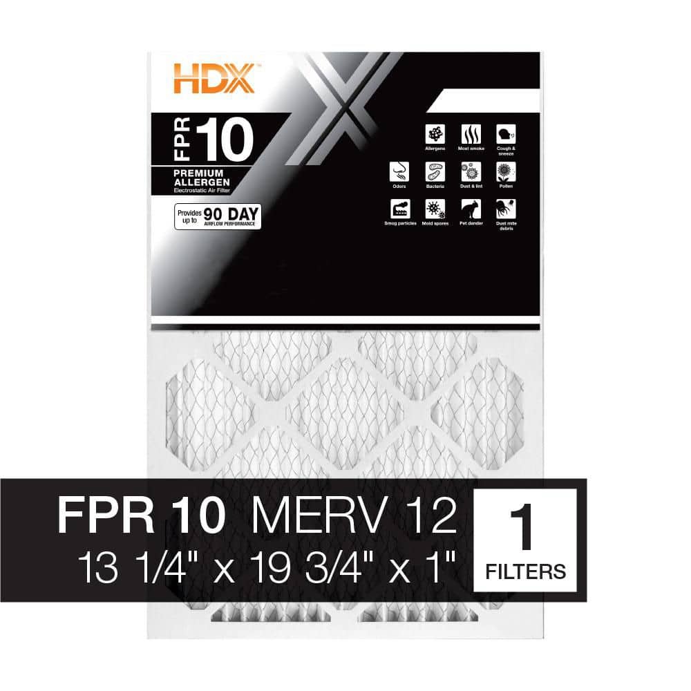 HDX 13.25 in. x 19.75 in. x 1 in. Premium Pleated Air Filter FPR