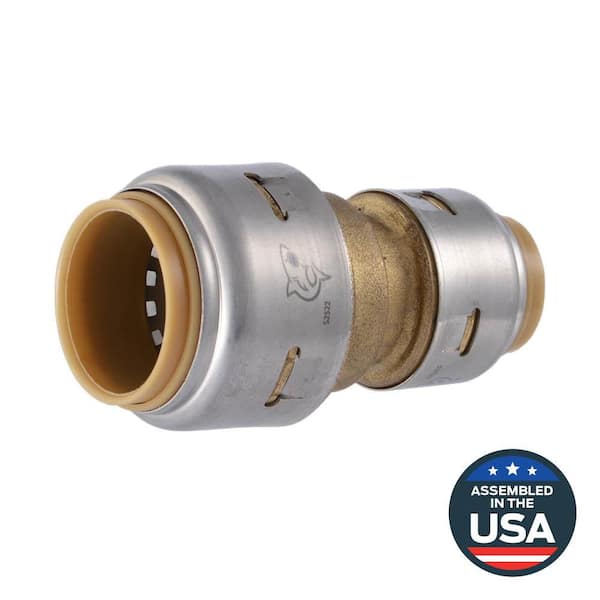 Max 3/4 in. x 1/2 in. Push-to-Connect Brass Reducing Coupling Fitting