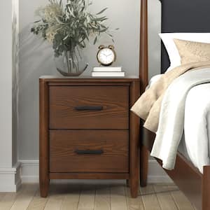 New Classic Furniture Ian Cherry 2-Drawer 15 in. W Nightstand