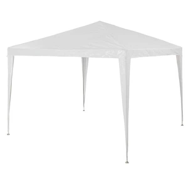 Gymax 10 ft. x 10 ft. White Outdoor Heavy-Duty Canopy Party Wedding Tent Gazebo Pavilion Cater Event