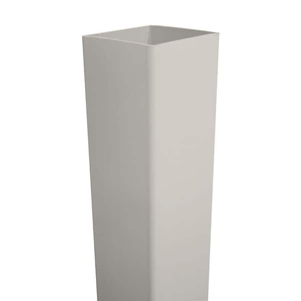 4 in. x 4 in. x 7 ft. Tan Vinyl Fence Blank Post