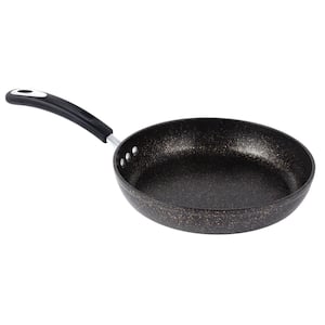 8 in. Stone Frying Pan with 100% APEO and PFOA-Free Stone-Derived Non-Stick Coating from Germany in Obsidian Gold