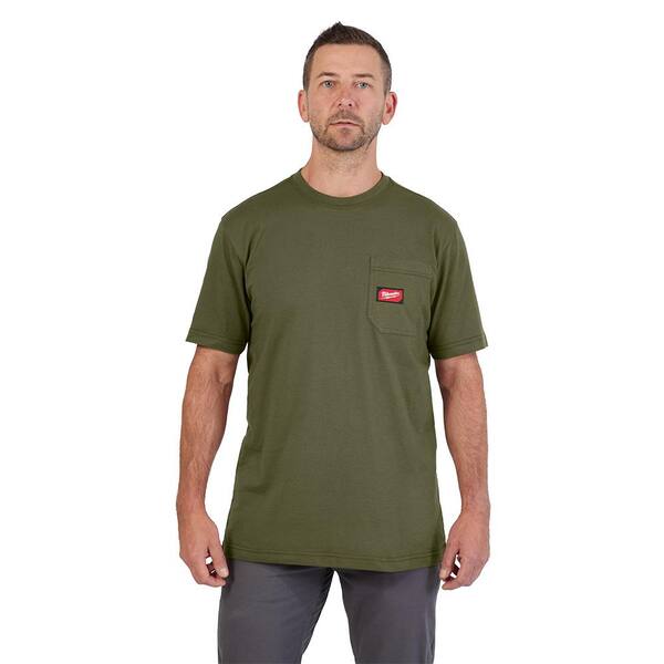Milwaukee Men's X-Large Green GRIDIRON Cotton/Polyester Short