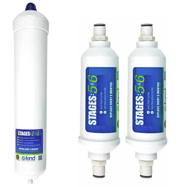 Kind Water Systems 6-Stage Reverse Osmosis Drinking Water System Replacement Filters