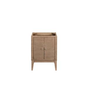 Linden 23.6 in. W x 18.1 in. D x 33.5 in. H Single Bath Vanity Cabinet without Top in Whitewashed Walnut