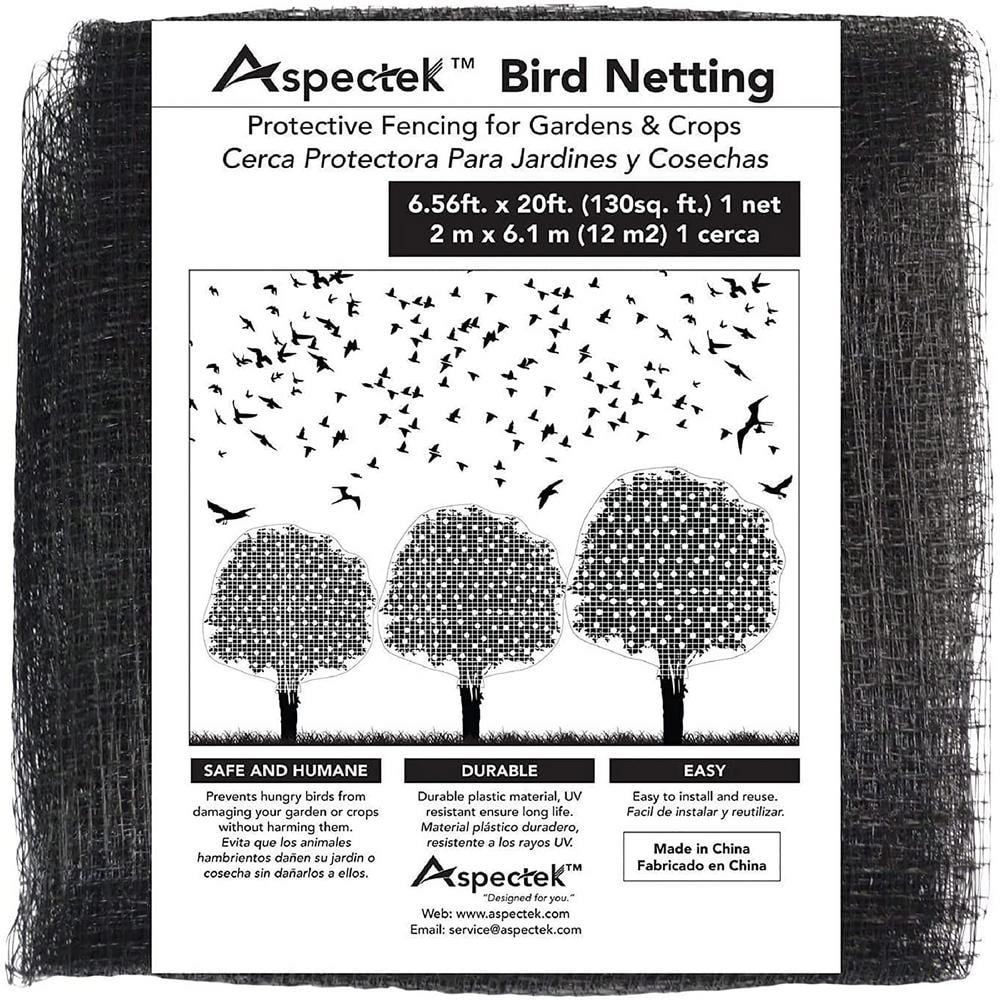 Aspectek 7 ft. x 20 ft. Protective Polypropylene Mesh Covering Bird Netting  HR4901 - The Home Depot