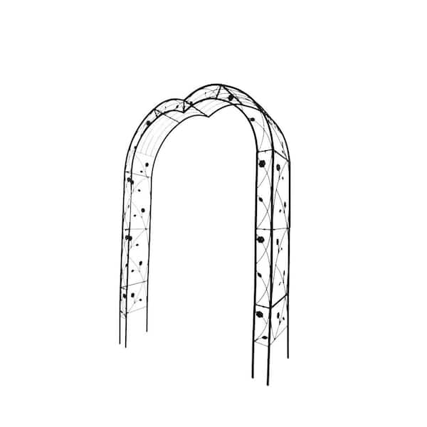 74.4 in. x 98.4 in. Metal Garden Arch Assemble Freely with 8 -tyles Garden Arbor Trellis Climbing Plants Support
