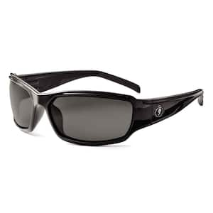 Skullerz Thor Black Polarized Safety Glasses, Tinted Lens - ANSI Certified