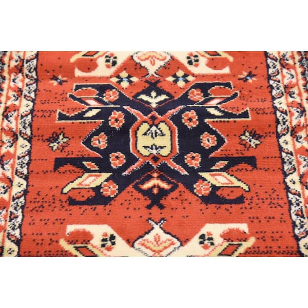 Unique Loom Taftan Oasis Terracotta 2' 2 x 8' 2 Runner Rug 3128723 - The  Home Depot