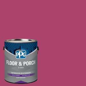 1 gal. PPG1182-7 Fuchsia Flock Satin Interior/Exterior Floor and Porch Paint