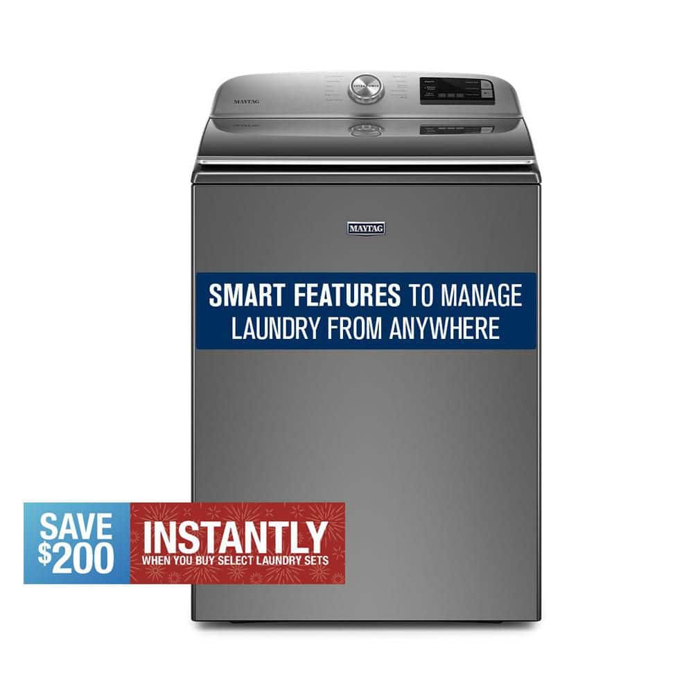 4.7 cu. ft. Smart Capable Metallic Slate Top Load Washing Machine with Extra Power and Deep Fill Option