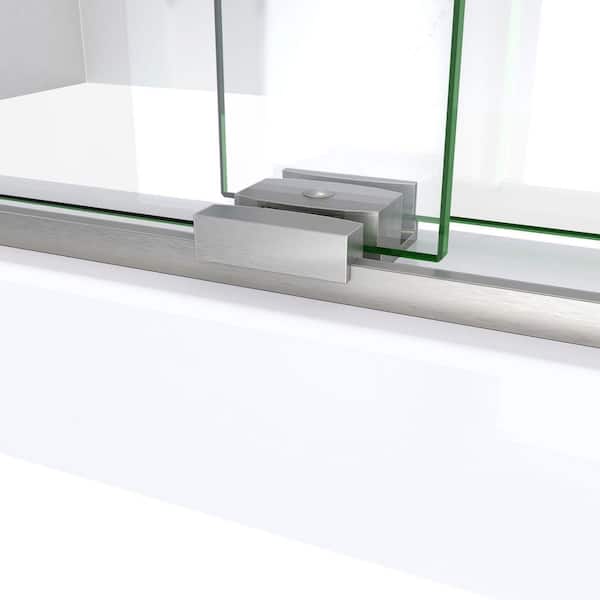 DreamLine Sapphire-V 60 in. W x 76 in. H Sliding Semi Frameless
