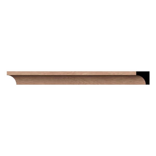 WM100 0.69 in. D x 0.69 in. W x 96 in. L Wood (Sapele Mahogany) Crown Moulding