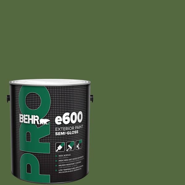 BEHR PRO 1 gal. #M380-7 Alfalfa Extract Semi-Gloss Exterior Paint