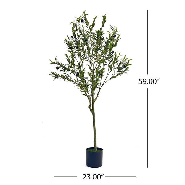 OPICUTE 4.8 ft. Artificial Olive Tree in Pot TREE-70527.00 - The