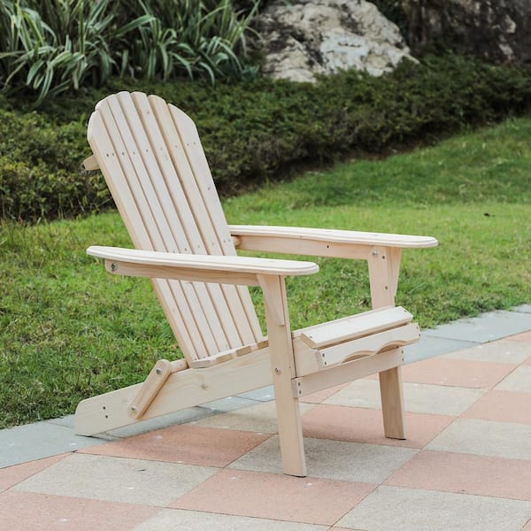 bare wood adirondack chairs