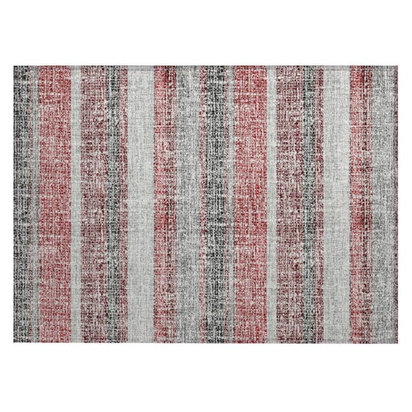 Chantille Machine Washable Indoor/Outdoor Abstract ACN2122 Burgundy 1 ft. 8 in. x 2 ft. 6 in. Accent Rug