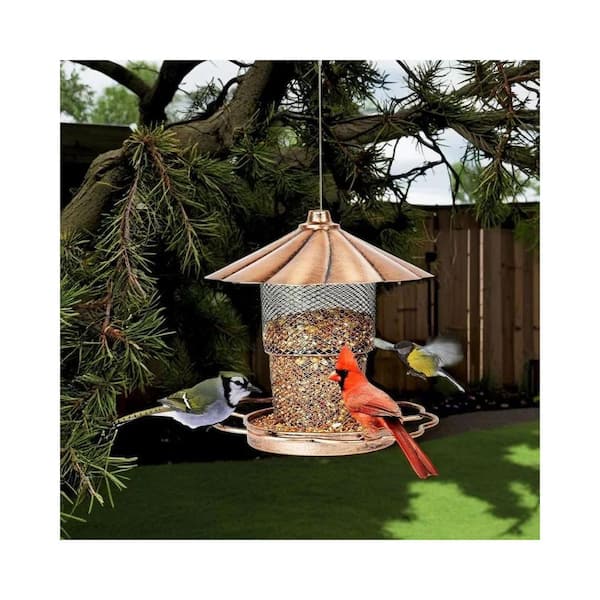 Oakdale Premium Seed Bird Feeder - Metal, Weatherproof, Ready To Hang For Finches & Sparrows