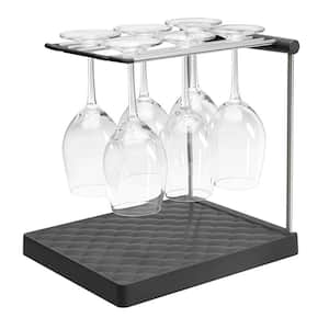 Wine Glass Drying Rack in Charcoal