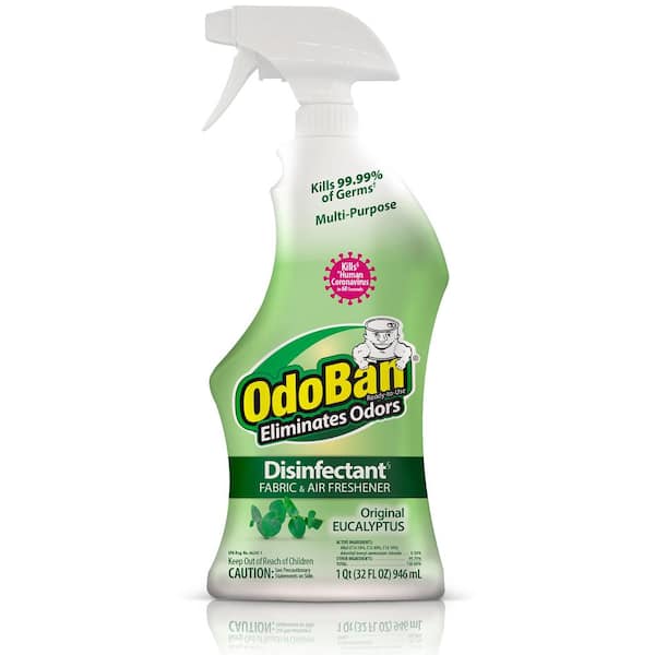OdoBan 32 oz. Eucalyptus Multi-Purpose Disinfectant Spray, Odor Eliminator, Sanitizer, Fabric Freshener, Mold Control
