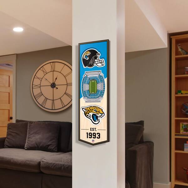 YouTheFan NFL Jacksonville Jaguars 6 in. x 19 in. 3D Stadium Banner-TIAA  Bank Field 0954040 - The Home Depot