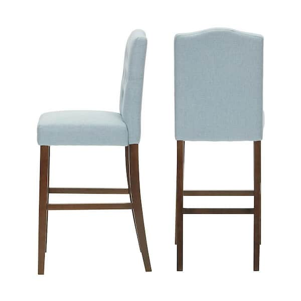 stylewell beckridge upholstered bar stool with back and seat