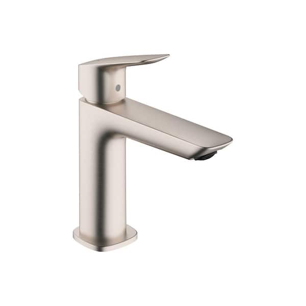 Hansgrohe Logis Fine Single Handle Single Hole Bathroom Faucet in Brushed Nickel