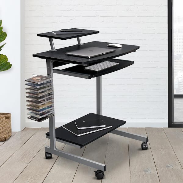 rolling desk with storage