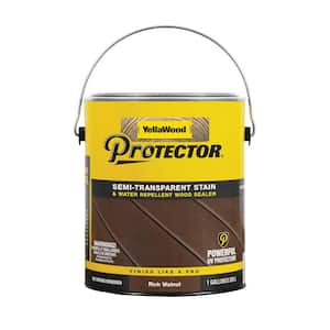 Protector 1 gal. Rich Walnut Semi-Transparent Exterior Deck Stain and Sealer