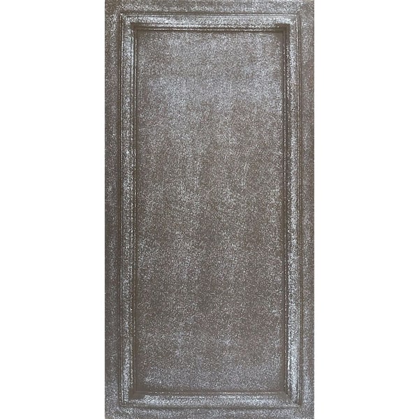 Framed Panel Moss Gray 1.6 ft. x 3.3 ft. Decorative Foam Glue Up Ceiling Tile (128.2 sq. ft. /case)