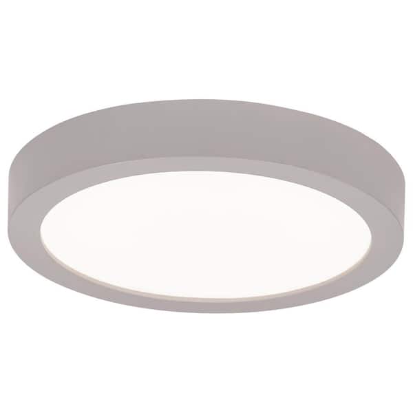 Access Lighting Ulko Exterior 14-Watt Silver Integrated LED Outdoor Flush Mount