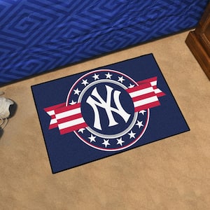 New York Yankees Patriotic Blue 1.5 ft. x 2.5 ft. Starter Area Rug