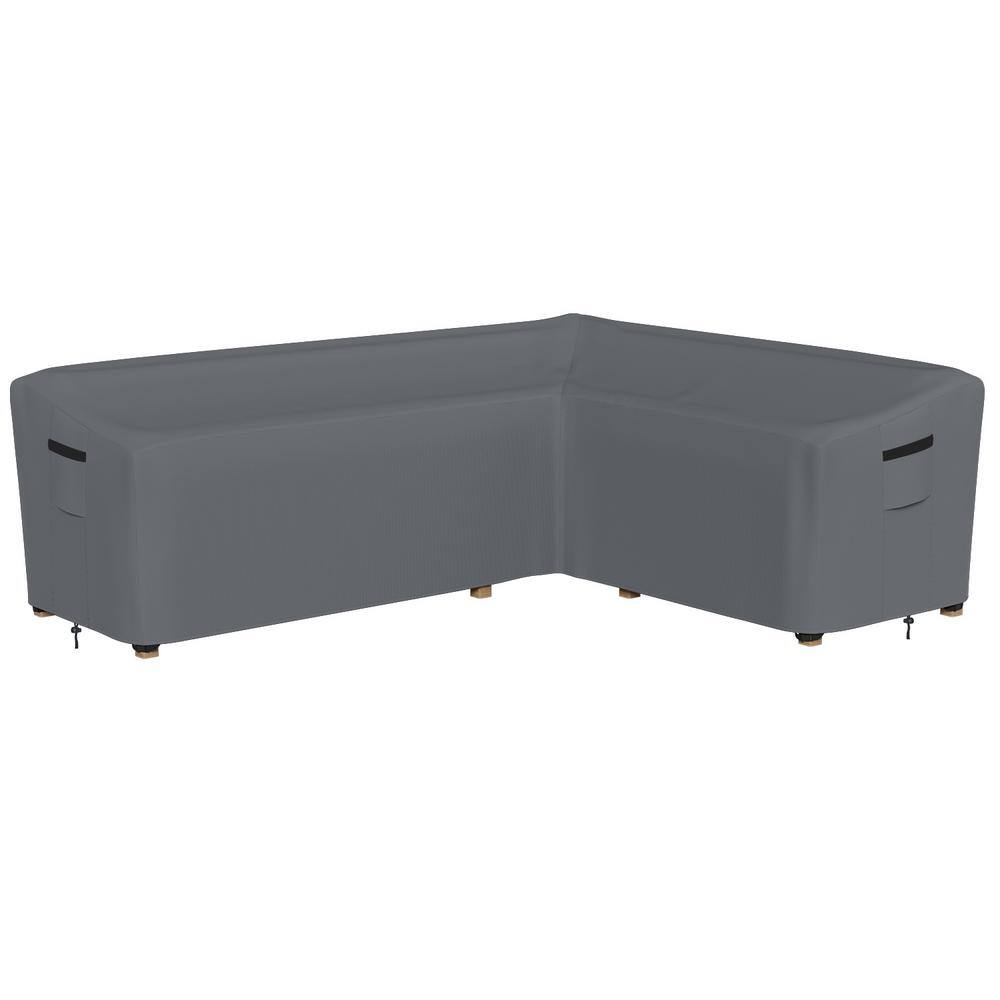 Patio Right Facing L-Shaped Sectional Cover, Heavy-Duty Waterproof UV-Resis