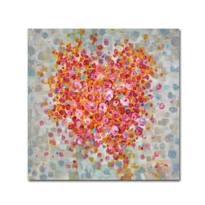 24 in. x 24 in. "Circle of Hearts" by Danhui Nai Printed Canvas Wall Art