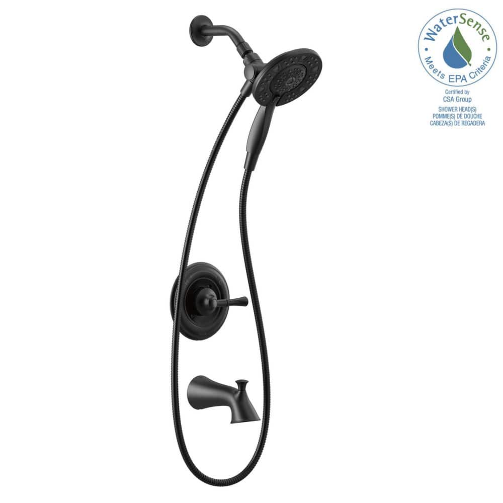 Matte Black Dual-Function Handheld Multi-Head Shower Faucet