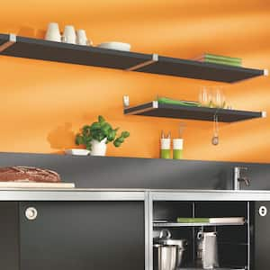 SUMO 31.5 in. W x 11.8 in. D x 0.98 in Anthracite MDF Decorative Wall Shelf without Brackets