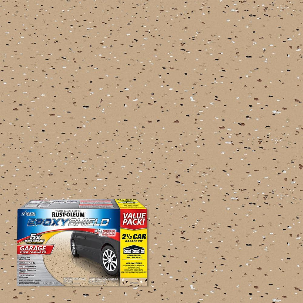 Rust-Oleum EpoxyShield 2 Gal. Tan Garage Floor Interior Epoxy 261846 ...