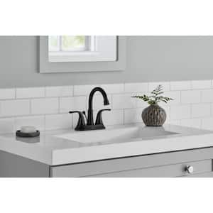 Bettine 4 in. Centerset 2-Handle High-Arc Bathroom Faucet in Matte Black