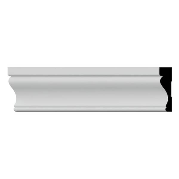 Ekena Millwork WM350 0.69 in. D x 3.5 in. W x 96 in. L Wood (Fingerjoint Pine) Flagler Casing Moulding
