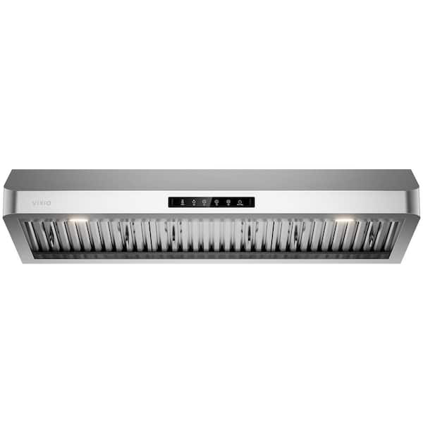 41.7 in. 800 CFM Ducted Under Cabinet Range Hood in Stainless Steel with LED Lights, Baffle Filters