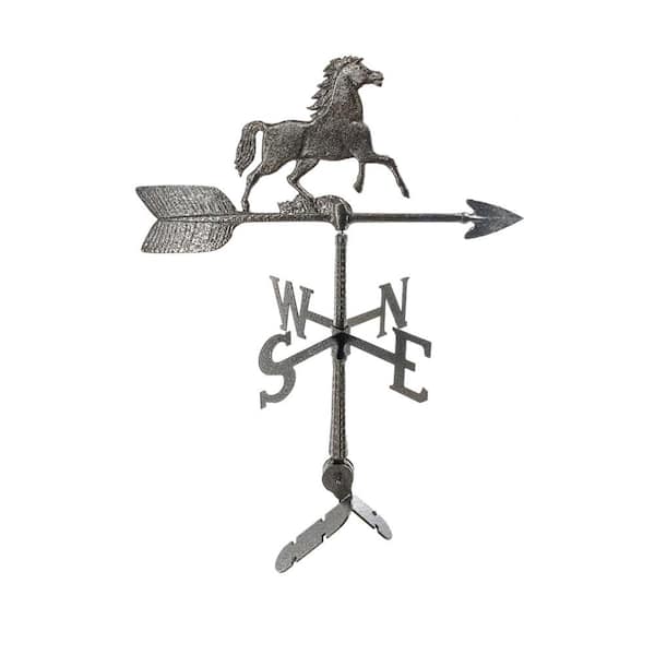 24 in. Aluminum Horse Weathervane - Hammered Bronze