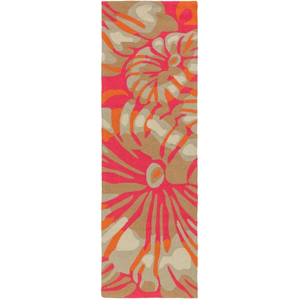 Artistic Weavers Hyperion Bright Pink 3 ft. x 8 ft. Indoor/Outdoor Runner Rug
