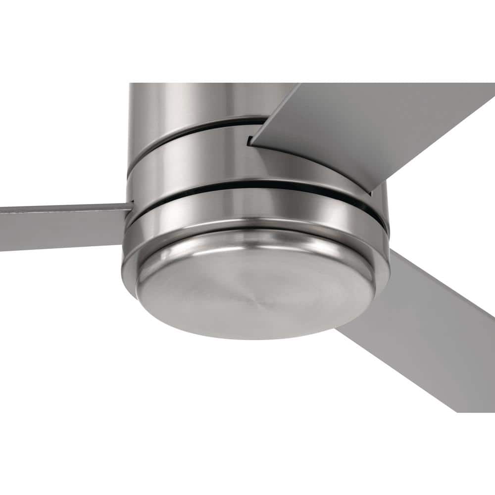 52" Brushed Nickel Ceiling Fan with LED Light and 3 Blades