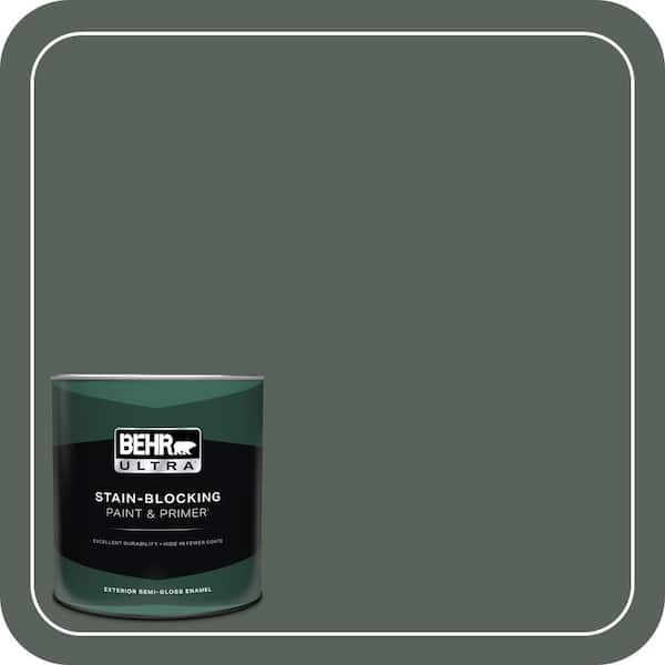 BEHR ULTRA 1 qt. #ECC-21-3 Imperial Palm Semi-Gloss Enamel Exterior Paint & Primer