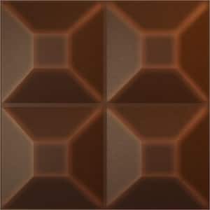 19 5/8 in. x 19 5/8 in. Foster EnduraWall Decorative 3D Wall Panel, Aged Metallic Rust (12-Pack for 32.04 Sq. Ft.)