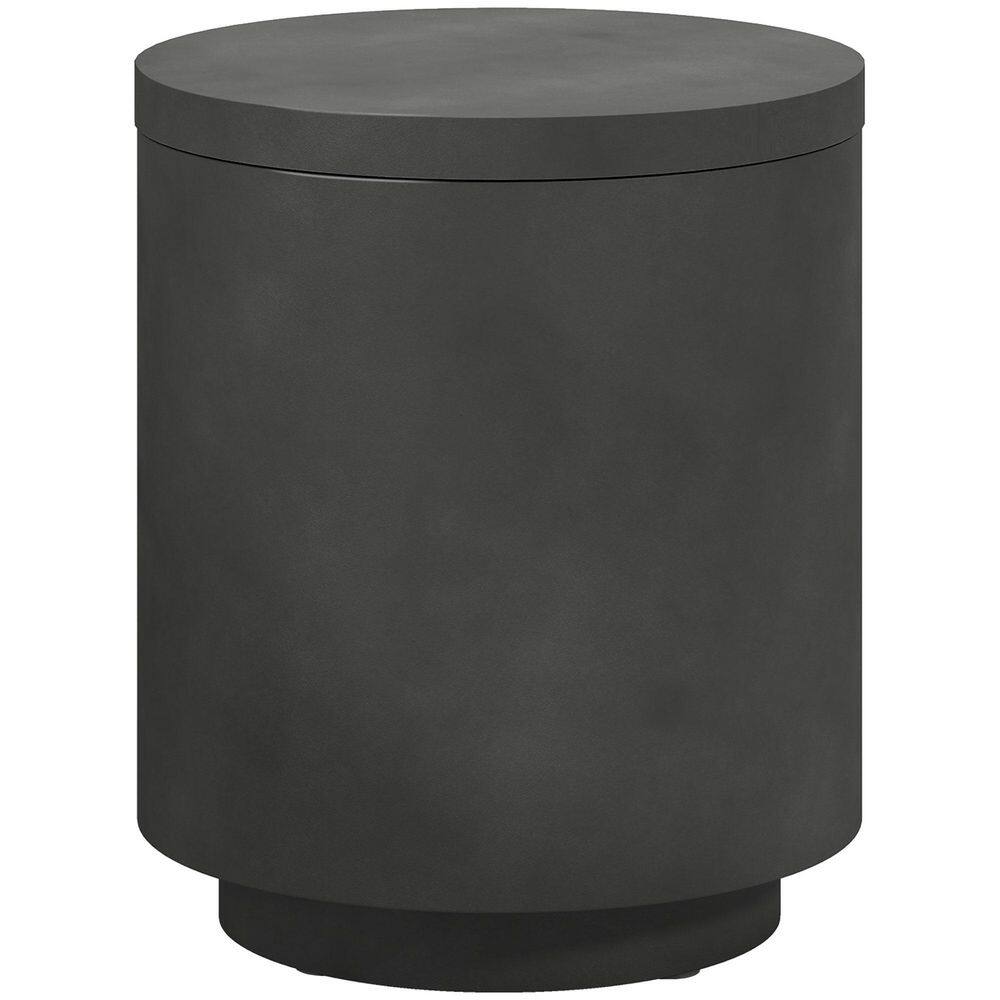 2.6 Gal Outdoor Cooler Side Table, 3 in. 1 Cool Bar Table with Storage, Removable Ice Bucket and Lid, Charcoal Gray price history on PriceWatchPro