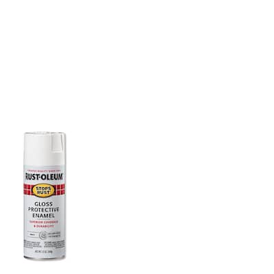 12 oz. Protective Enamel Gloss White Spray Paint