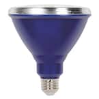 100W Equivalent Blue PAR38 LED Weatherproof Flood Light Bulb