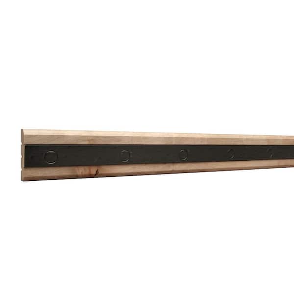 Rustic Ambrosia 17/32 in. x 2-1/2 in. x 96 in. Maple Wood Chair Rail Moulding