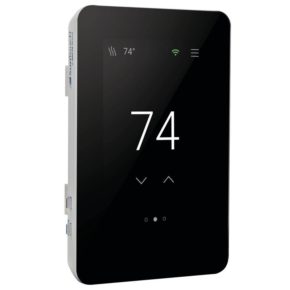 SunTouch Black Programmable Touchscreen Wi-Fi Thermostat with Voice Control